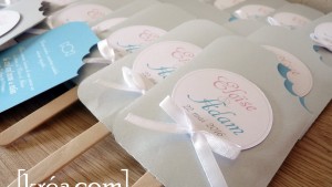 faire-part glace gris turquoise