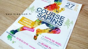 Affiche course des sapins 2016 Saulieu 21